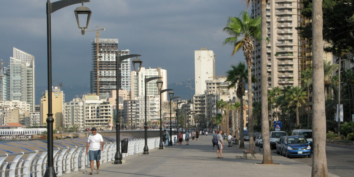 Vista de la ciudad de Beirut, capital del Líbano