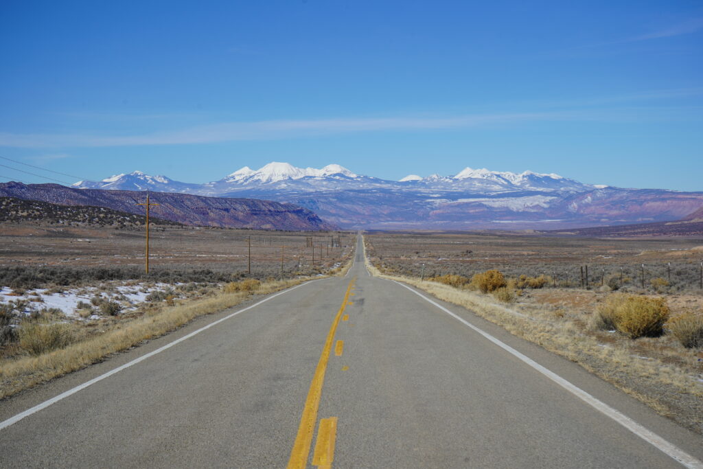 Carretera de montaña en Colorado