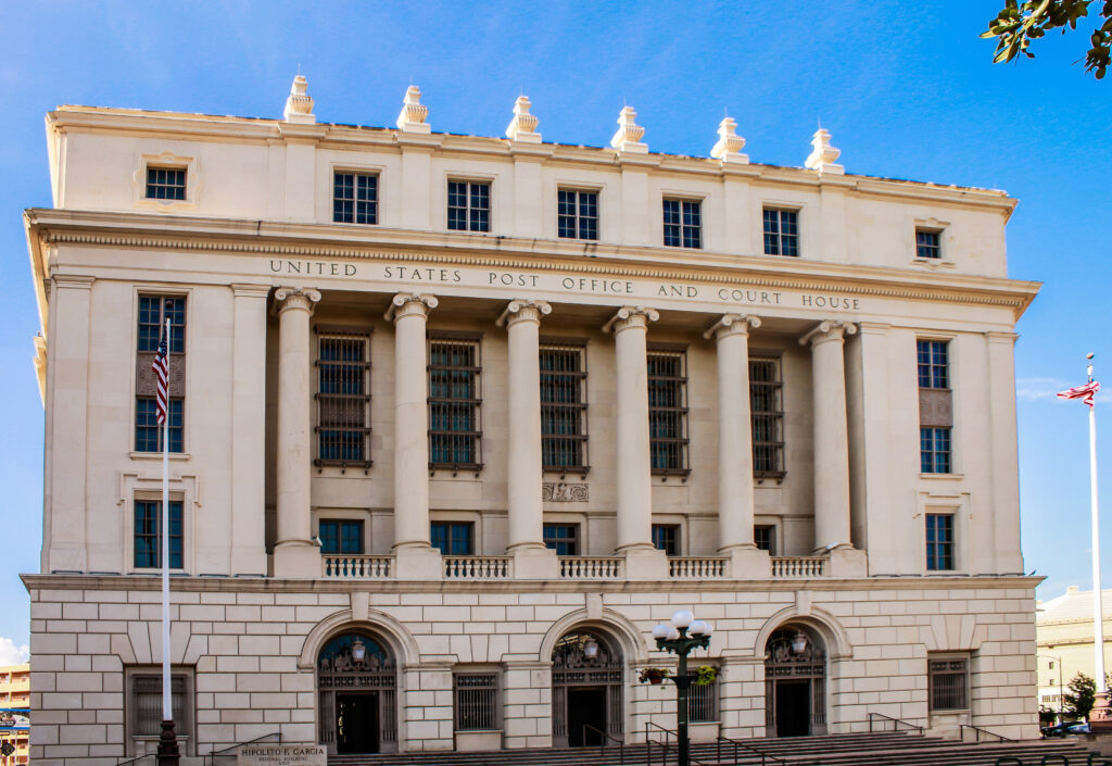 Edificio de una corte federal de Estados Unidos