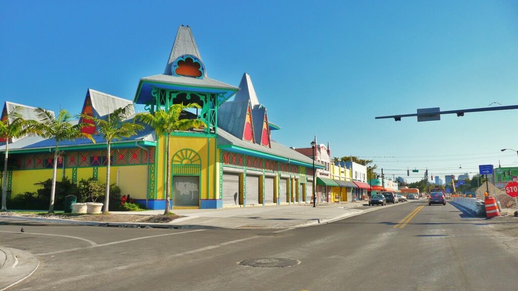 Barrio de Little Haiti en Miami, Florida