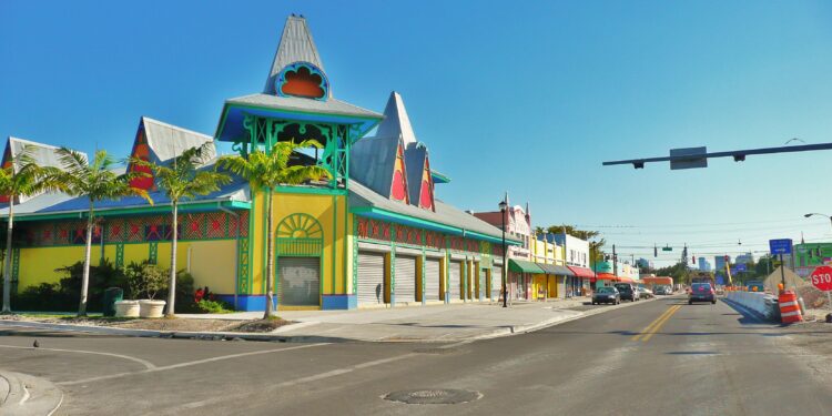 Barrio de Little Haiti en Miami, Florida