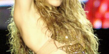 La cantante Shakira en concierto