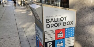 Buzón para depositar boletas de votación