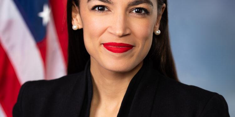 Retrato oficial de la congresista Alexandria Ocasio-Cortez