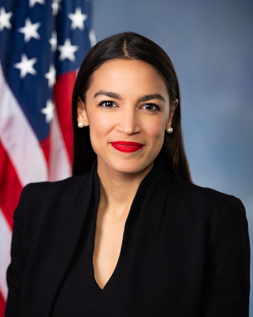 Retrato oficial de la congresista Alexandria Ocasio-Cortez