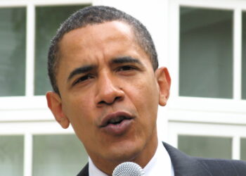 El expresidente Barack Obama durante un acto público