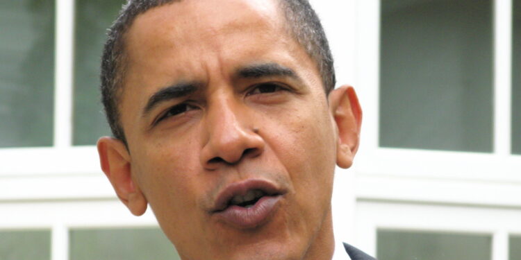 El expresidente Barack Obama durante un acto público
