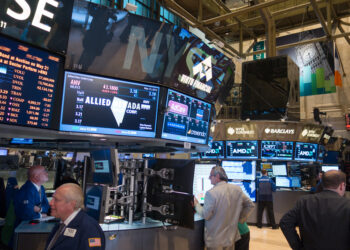 Piso de operaciones de la Bolsa de Valores de Nueva York