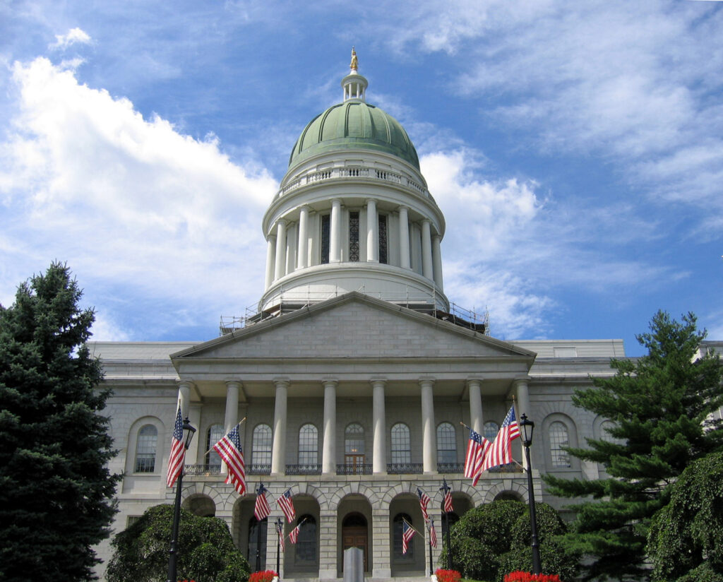 Edificio del capitolio estatal de Maine en Augusta