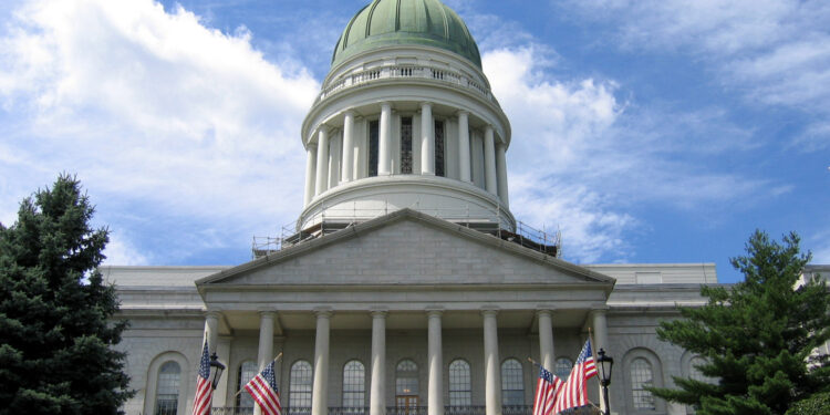 Edificio del capitolio estatal de Maine en Augusta