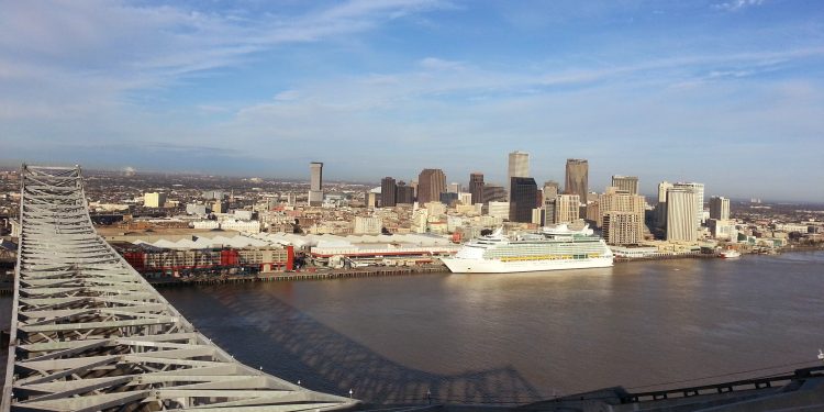 Vista del centro de la ciudad de Nueva Orleans