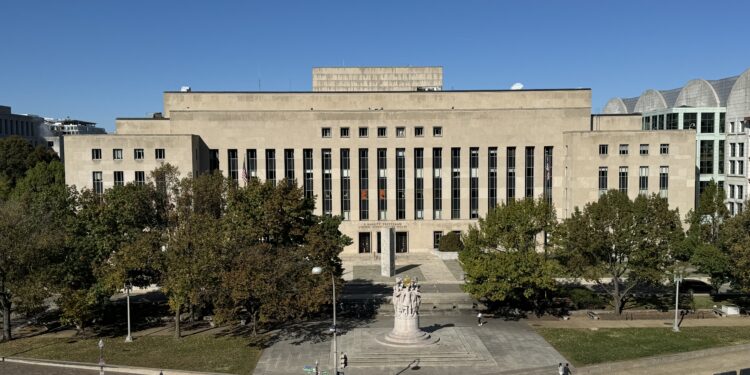 Edificio de la corte federal E. Barrett Prettyman en Washington D.C.