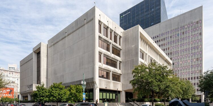 Edificio Hale Boggs, sede de la Corte de Apelaciones del Quinto Circuito en Nueva Orleans