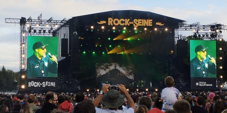Los integrantes de Cypress Hill durante una presentación en vivo
