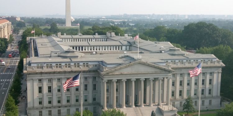 Edificio del Departamento del Tesoro de Estados Unidos en Washington