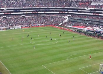 Vista del interior del Estadio Azteca en la Ciudad de México
