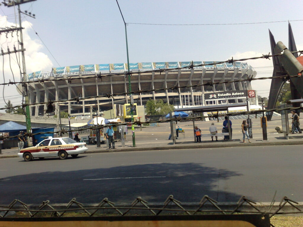 Vista del Estadio Azteca, casa del fútbol mexicano