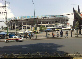 Vista del Estadio Azteca, casa del fútbol mexicano