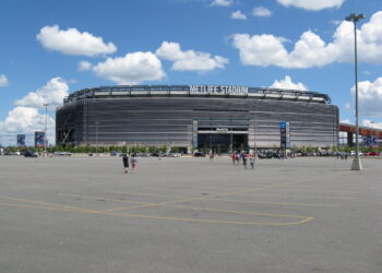 Estadio MetLife durante un partido de futbol