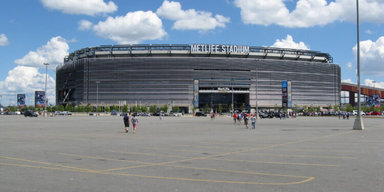 Estadio MetLife durante un partido de futbol