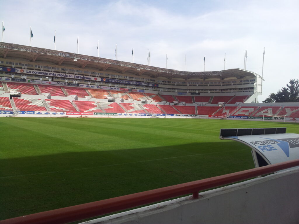 Vista del Estadio Victoria en Aguascalientes, casa del Necaxa