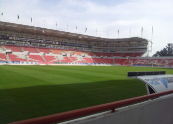 Vista del Estadio Victoria en Aguascalientes, casa del Necaxa