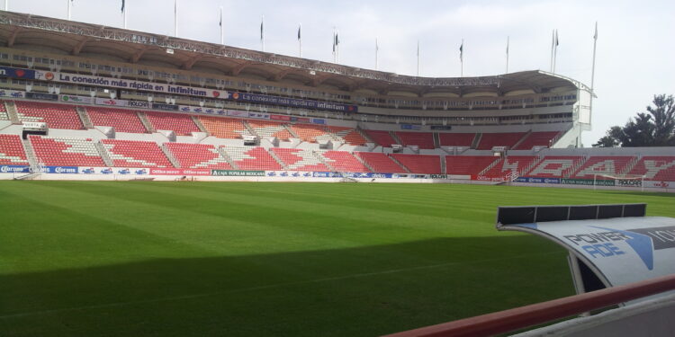 Vista del Estadio Victoria en Aguascalientes, casa del Necaxa