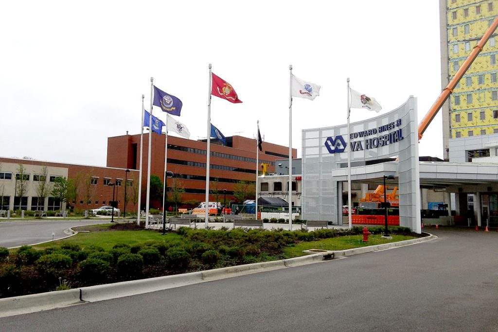 Edificio de un hospital del sistema de salud para veteranos