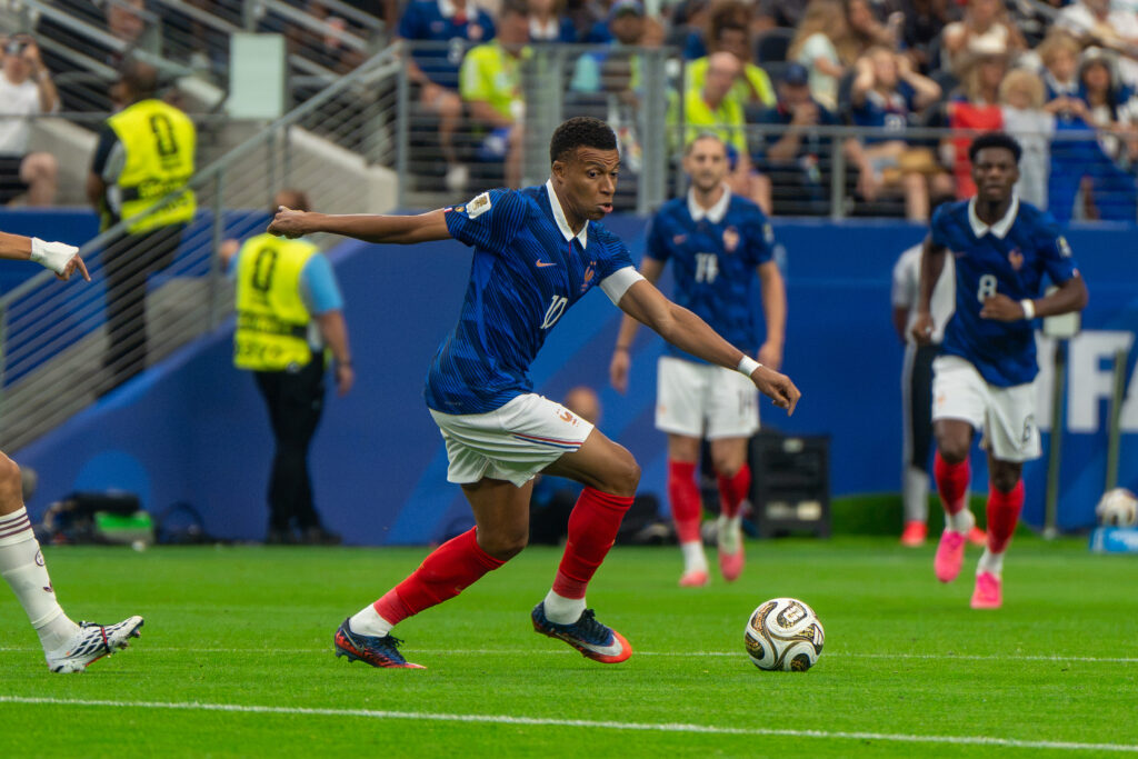 El delantero frances Kylian Mbappe durante un partido del Mundial 2026
