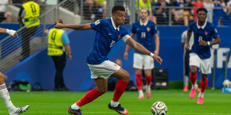 El delantero frances Kylian Mbappe durante un partido del Mundial 2026