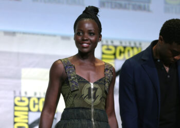 La actriz ganadora del Óscar Lupita Nyong'o en un evento público