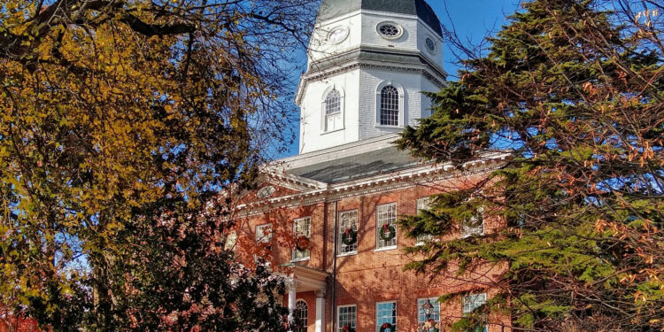 Edificio del Capitolio del estado de Maryland en Annapolis