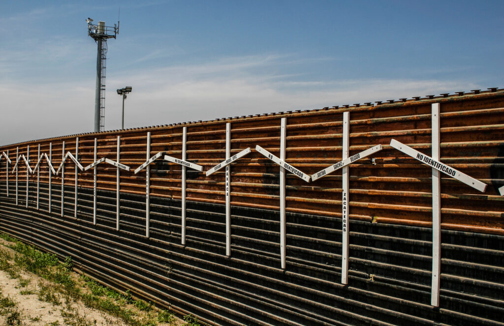 Muro fronterizo entre Estados Unidos y México en Tijuana y San Diego