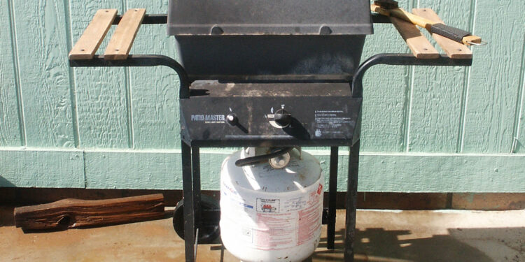 Parrilla de gas de propano para asar al aire libre
