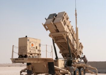 Lanzador del sistema de misiles antiaéreos Patriot MIM-104