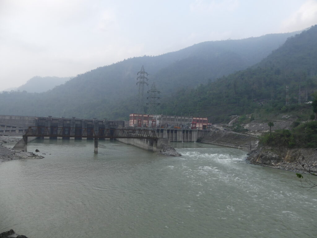 Represa hidroeléctrica sobre el río Teesta en el estado de Sikkim, en el noreste de India