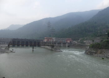 Represa hidroeléctrica sobre el río Teesta en el estado de Sikkim, en el noreste de India