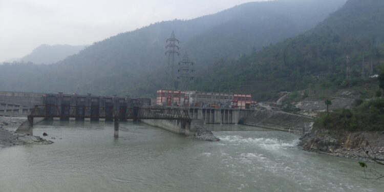 Represa hidroeléctrica sobre el río Teesta en el estado de Sikkim, en el noreste de India