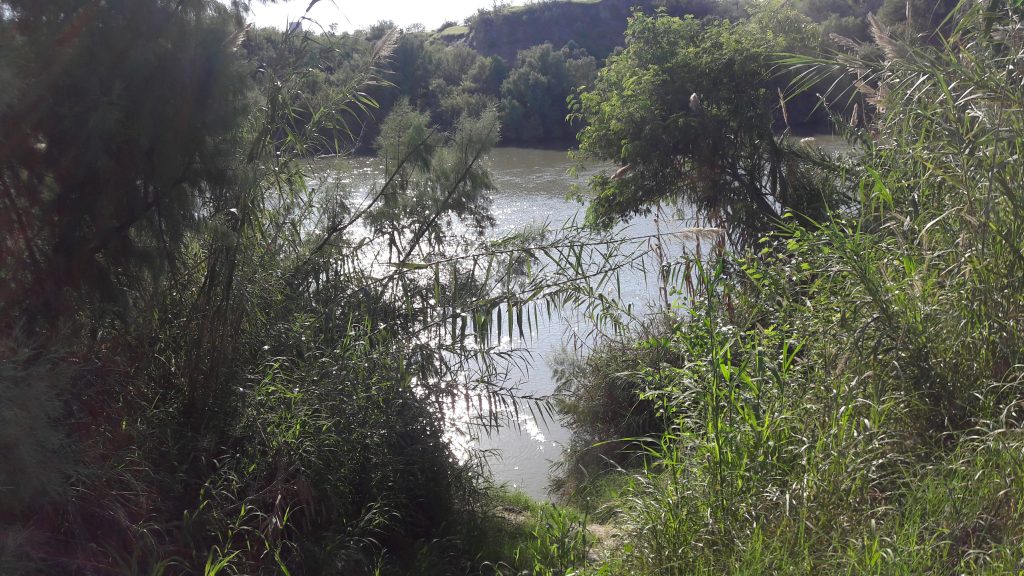 El río Grande en la frontera de Texas con México, cerca de Laredo