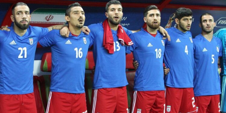 Jugadores de la seleccion de Espana durante un partido de la Copa Mundial de la FIFA