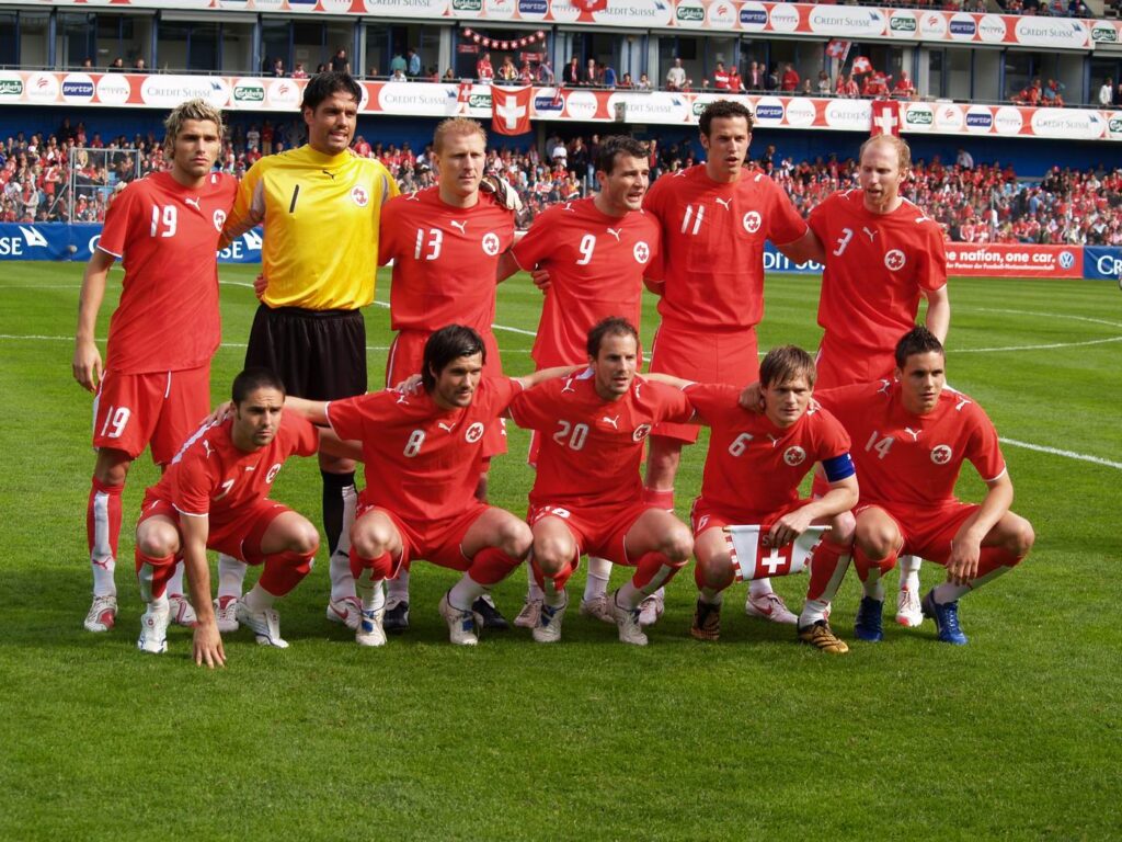 Jugadores de la selección nacional de fútbol de Suiza