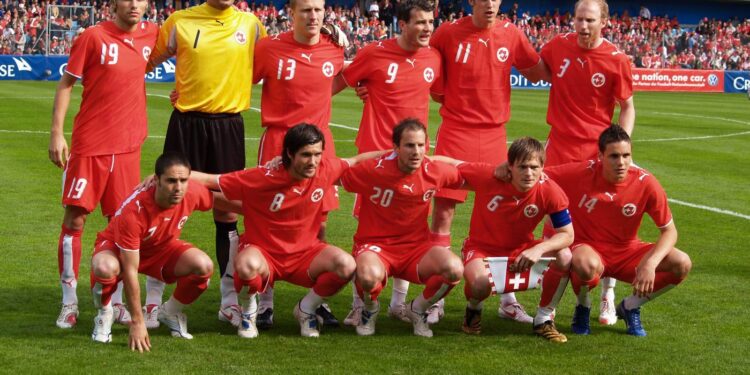 Jugadores de la selección nacional de fútbol de Suiza