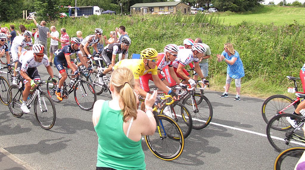 El pelotón de ciclistas durante una etapa del Tour de Francia