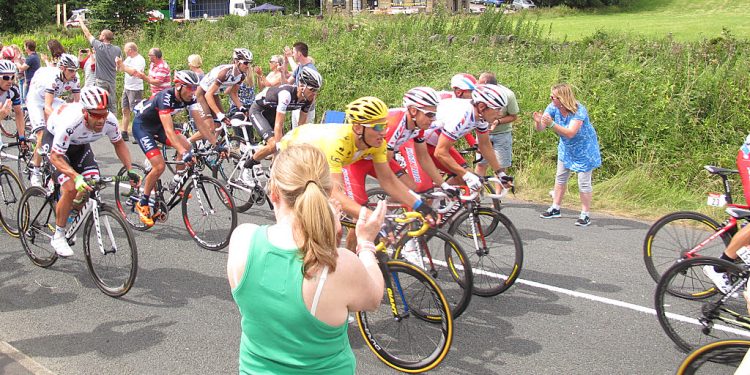 El pelotón de ciclistas durante una etapa del Tour de Francia