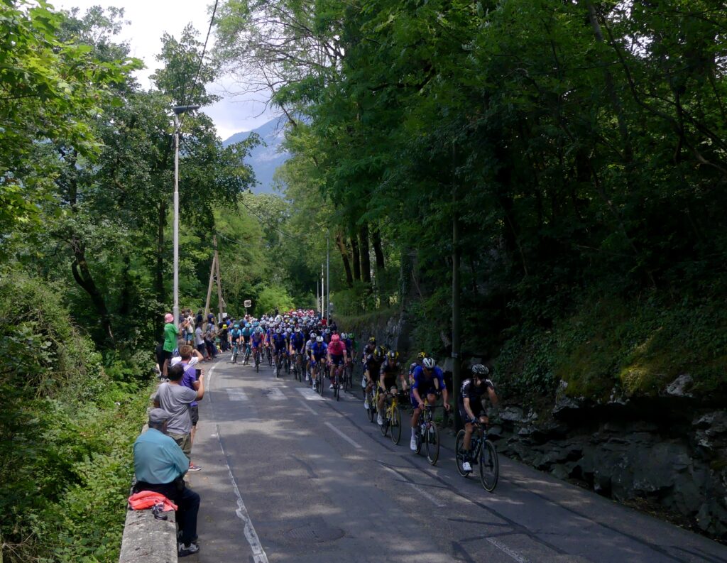 El pelotón de ciclistas durante una etapa del Tour de Francia