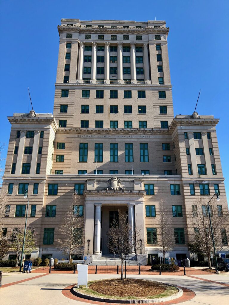 Edificio del Tribunal del condado de Buncombe en Asheville