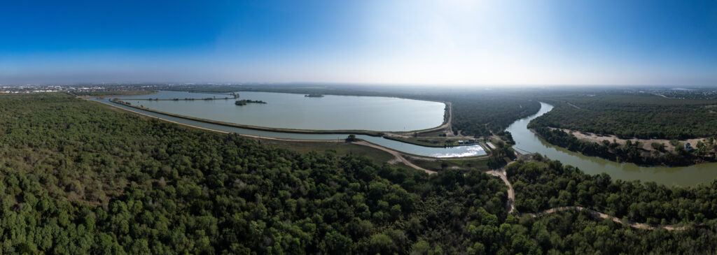 Vista aérea del Valle del Río Grande en el sur de Texas