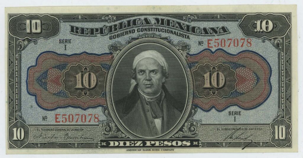 Billete de pesos mexicanos, moneda usada en remesas