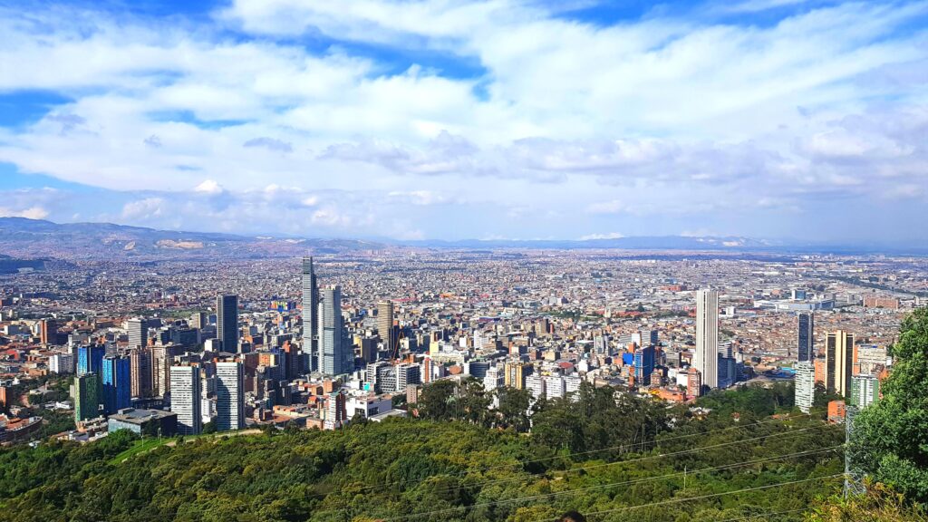 Vista de la ciudad de Bogotá, Colombia, cuna de producciones televisivas