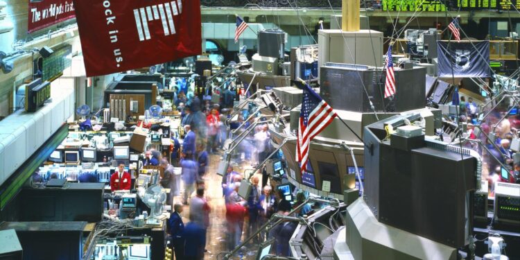 Piso de operaciones de la Bolsa de Valores de Nueva York